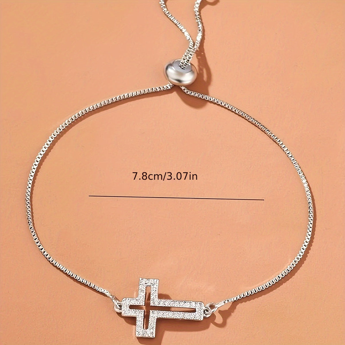Classic Adjustable Cross Bracelet