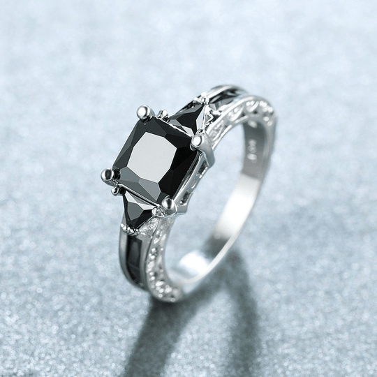 Elegant Synthetic Zircon Eternity Ring
