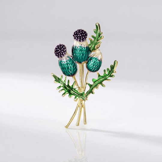 Elegant Gold Flower Brooch