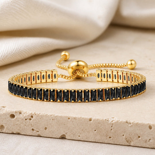 Elegant Gold Plated Zirconia Tennis Bracelet