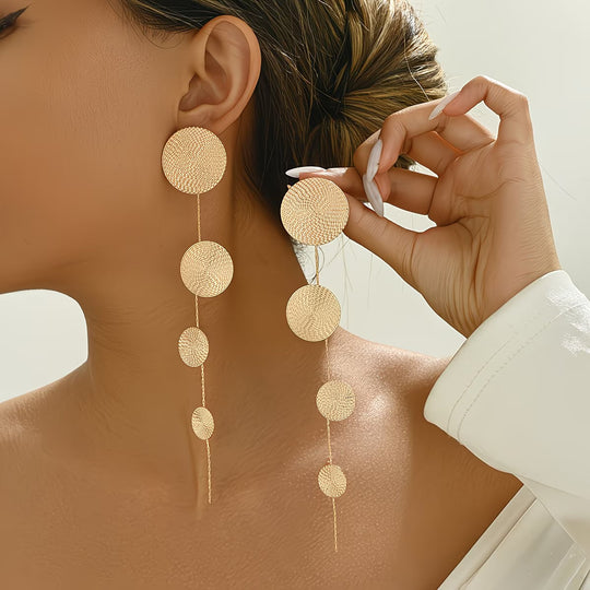 Instant Showstopper Gold Circle Earrings