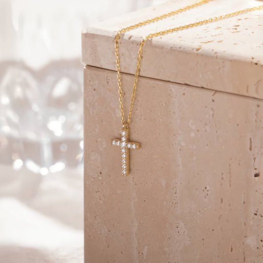 Delicate Cross Pendant Necklace