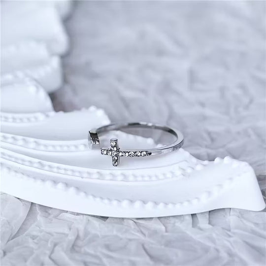 Romantic Adjustable Heart Zirconia Ring