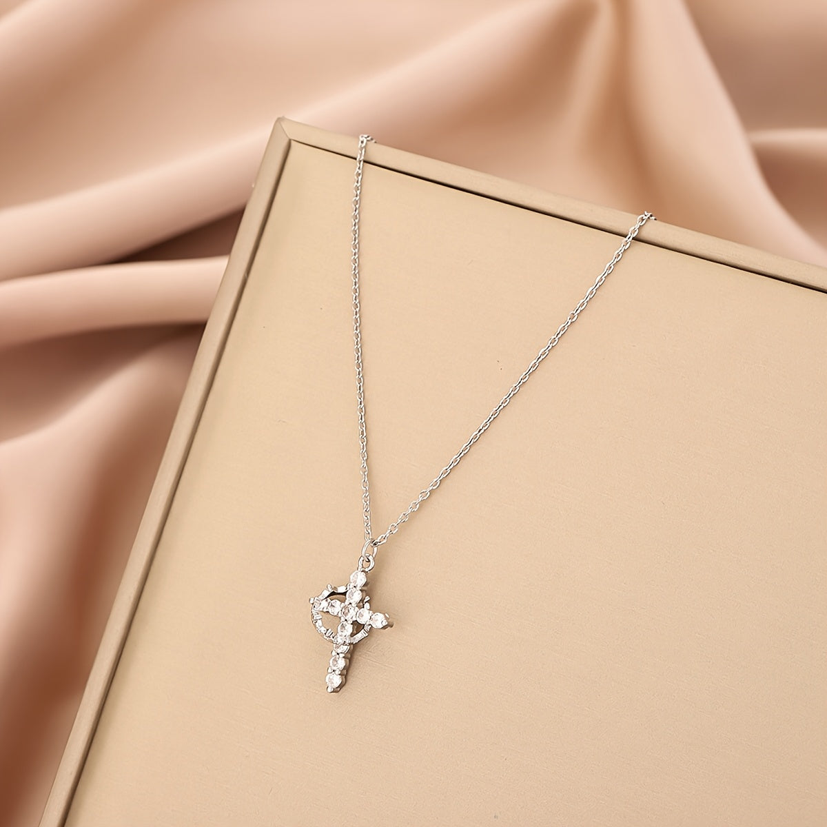 Radiant Crystal Cross Necklace