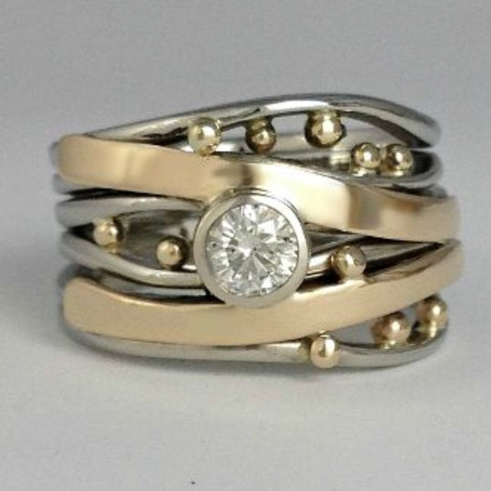 Prestige Gold Zirconia Ring