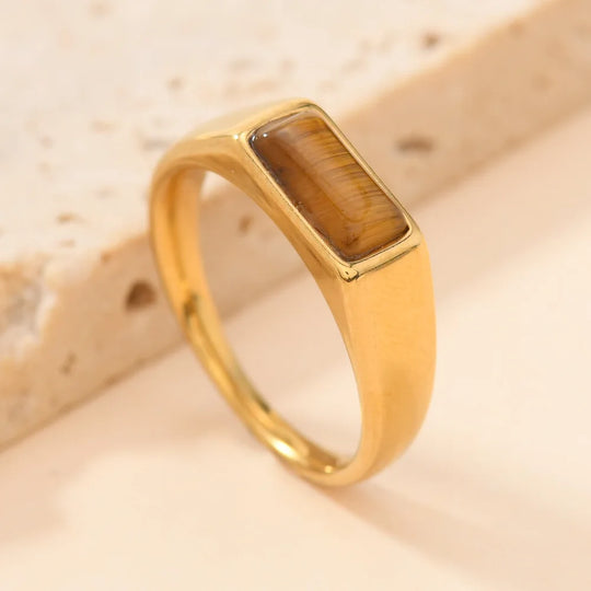 Colorful Gemstone Band Ring