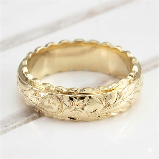 Timeless Gold Flower Ring