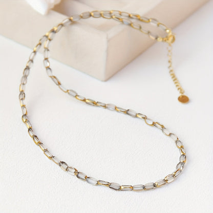 Elegant Turquoise Oval Beaded Necklace