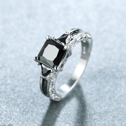 Elegant Synthetic Zircon Eternity Ring