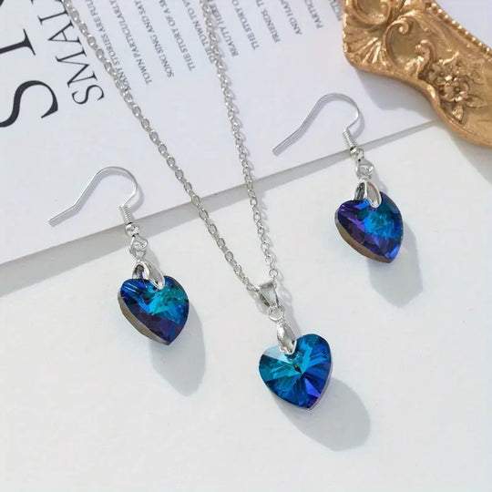 Luxurious Pearl Drop Necklace Set