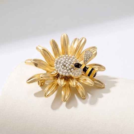 Elegant Artisan Bee Brooch