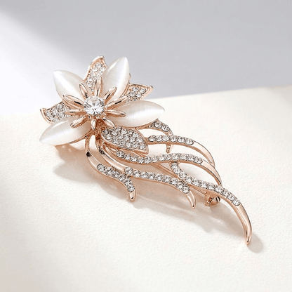 Elegant Floral Alloy Brooch