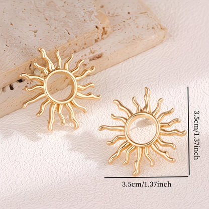 Elegant Sunflower Earrings
