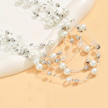 Boho Multi-Layered Pearl Set