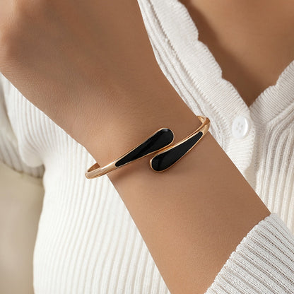 Elegant Enamel Glaze Gold Bracelet