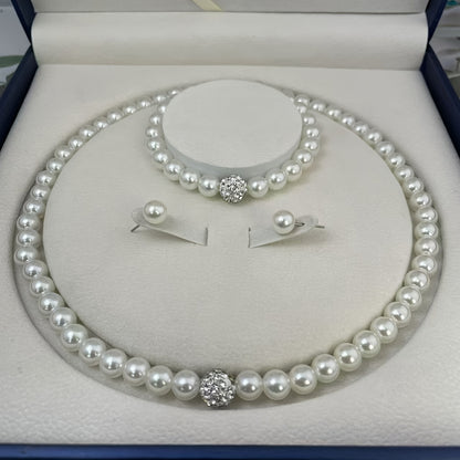 Luminous Pearl Crystal Jewelry Set
