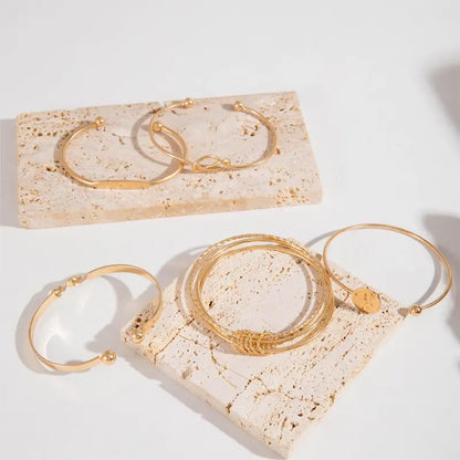Stylish Gold Bracelet Set