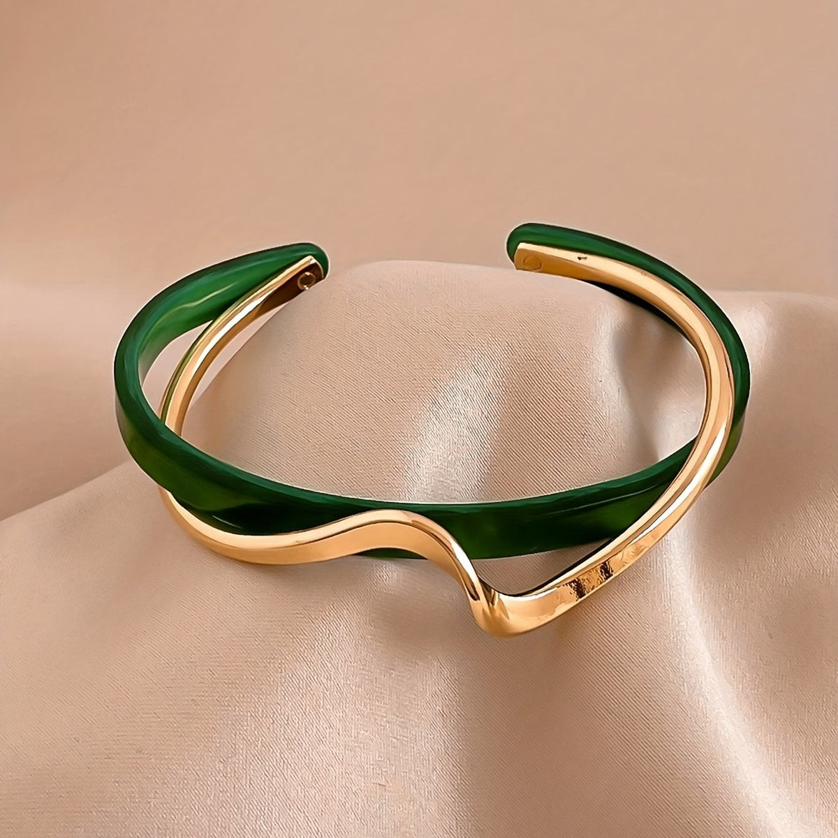 Elegant Minimalist Gold Cuff Bracelet
