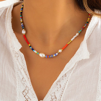 Colorful Pearl Necklace