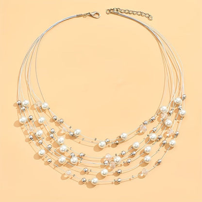 Boho Multi-Layered Pearl Set