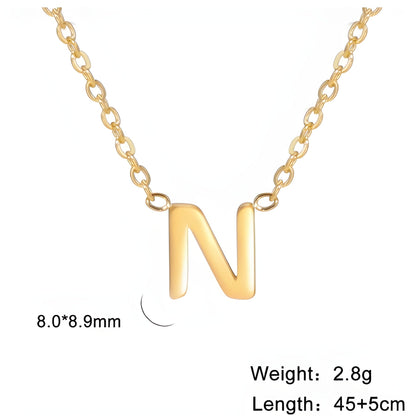 Signature Gold letter Necklace