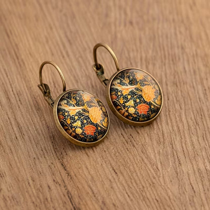 Vintage Art Glass Earrings