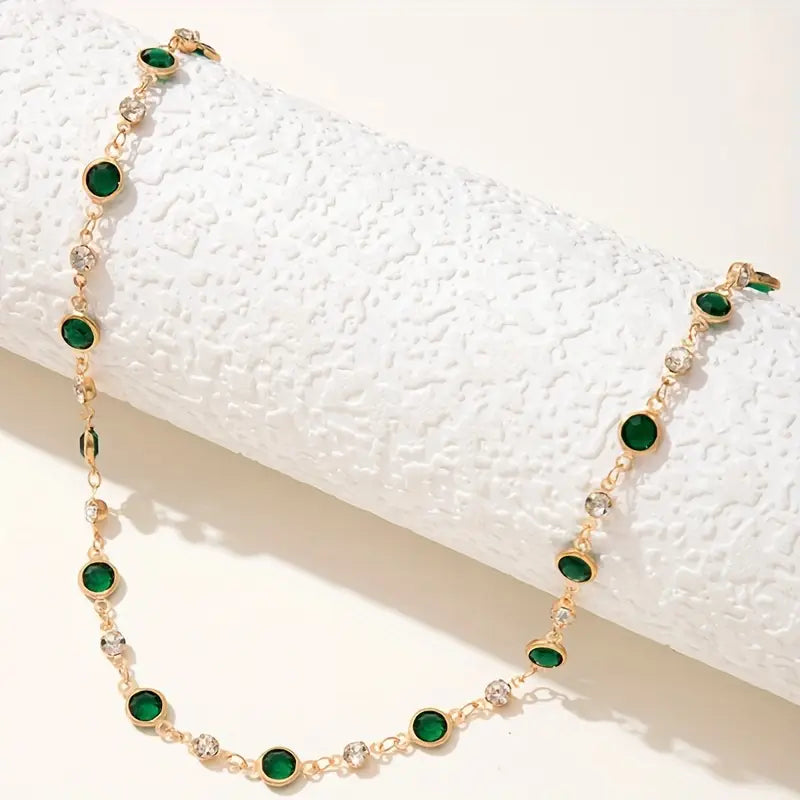 Mayfair Emerald Chain Necklace