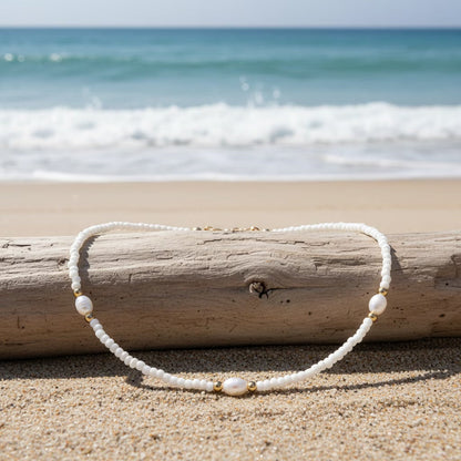 Dainty Pearl Beaded Necklace