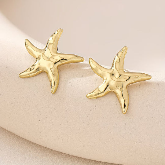 Starfish Gold Earrings