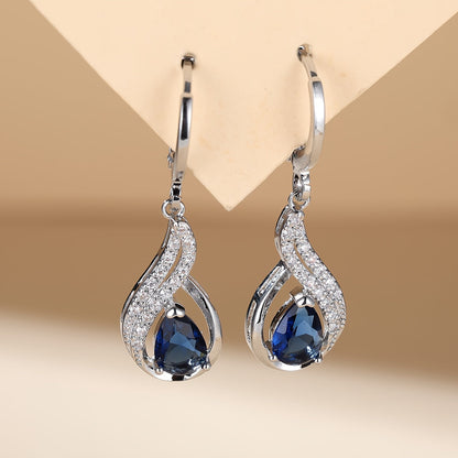 Elegant Waterdrop Zirconia Earrings