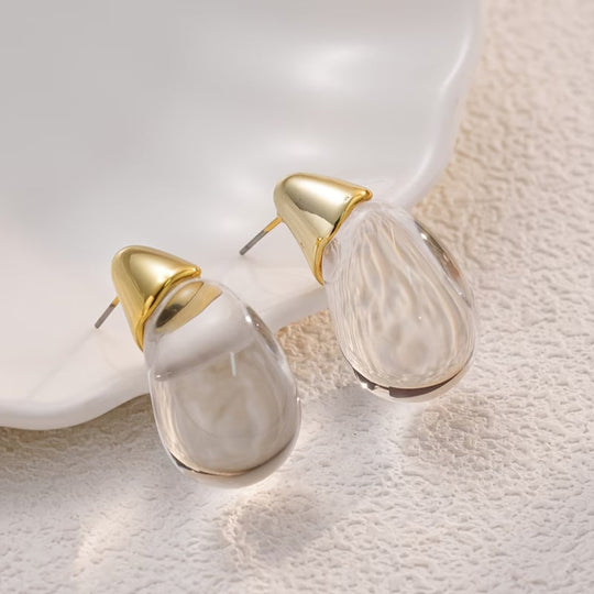 Acrylic Teardrop Earrings
