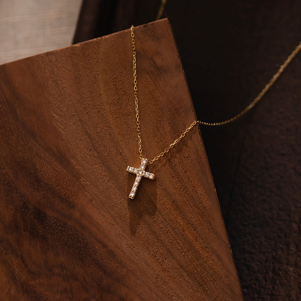 Refined Mini Cross Necklace