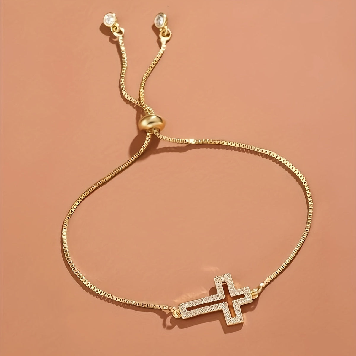 Classic Adjustable Cross Bracelet