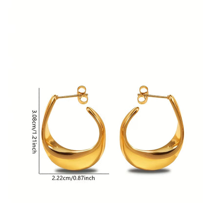 Twisted Geometric Hoop Earrings