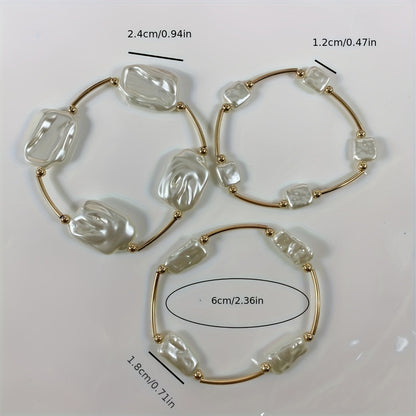 Premium Baroque Pearl Bracelet Set of 3