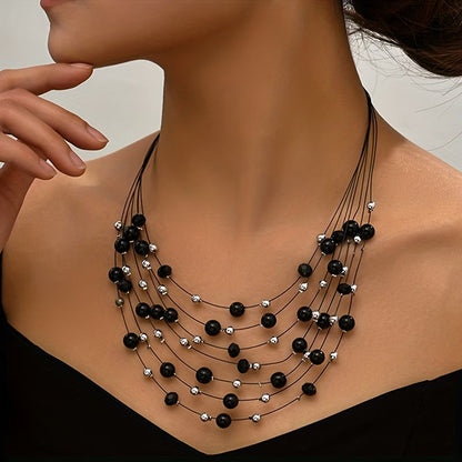 Boho Multi-Layered Pearl Set