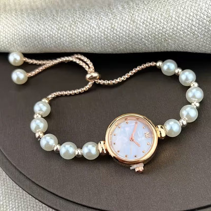 Classic Pearl Bracelet Watch