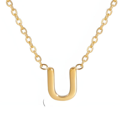 Signature Gold letter Necklace