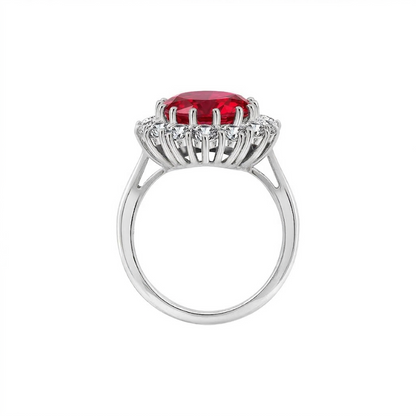 Sophisticated Scarlet Ruby Gold Ring