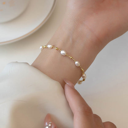 Baroque Pearl Strand Bracelet