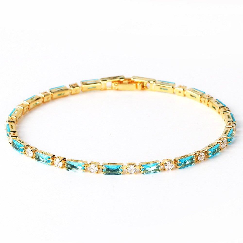 Dazzling Gold Turquoise Bracelet
