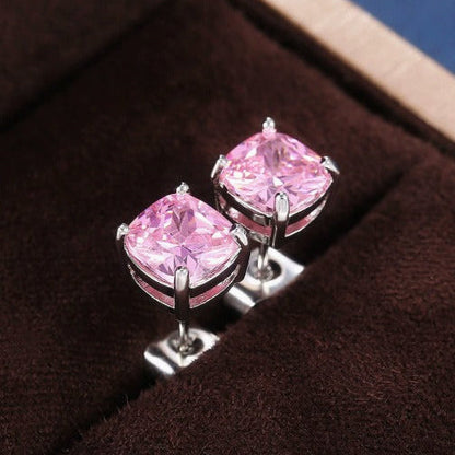 Sophisticated Rosé Sapphire Studs