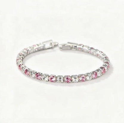 Sophisticated Rosé Sapphire Radiance Bracelet