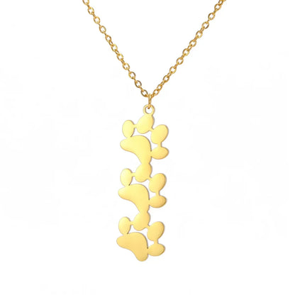 Elegant Stainless Steel Paw Necklace