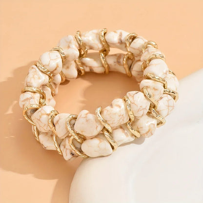 Elegant Turquoise Gold Bracelet