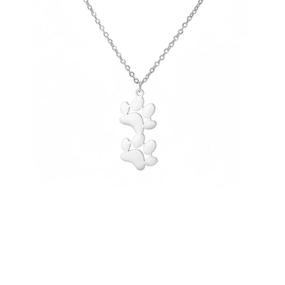 Elegant Stainless Steel Paw Necklace