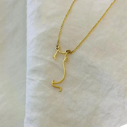 Kitty Silhouette Necklace