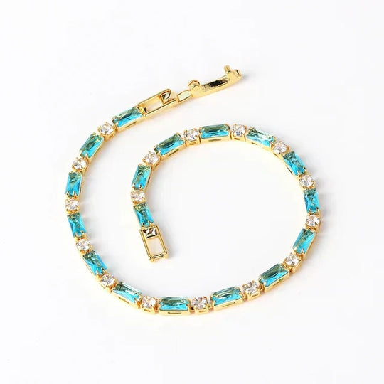 Dazzling Gold Turquoise Bracelet