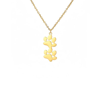 Elegant Stainless Steel Paw Necklace