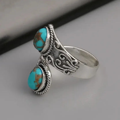 Prestige Turquoise Silver Band Ring